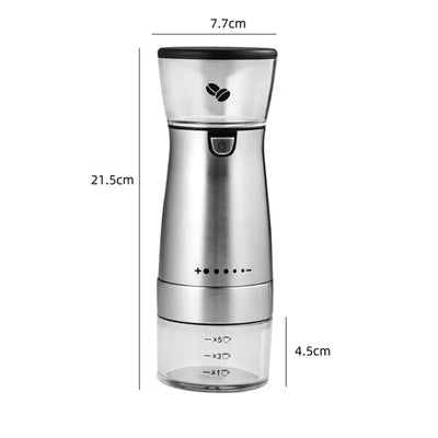 Moedor Elétrico Usb Ajustável Profissional - CAFÉ FELIZ