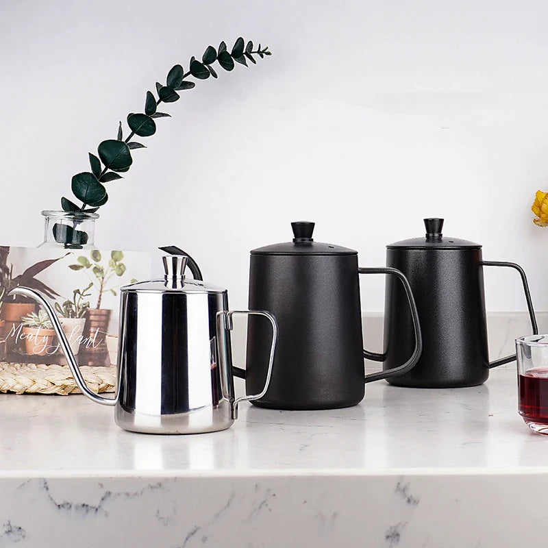 Chaleira de Gotejamento em Aço Inoxidável com Revestimento Antiaderente - CAFE FELIZ