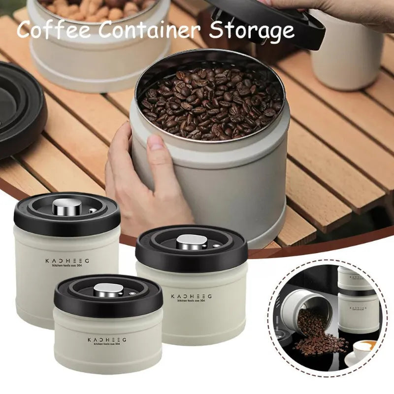 Recipiente de Café Hermético em Aço Inoxidável 304