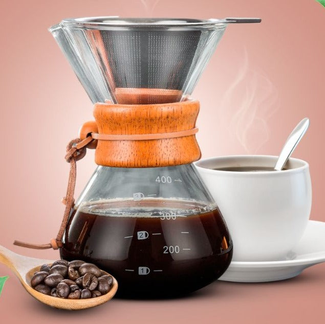 Cafeteira Classic estilo Chemex - CAFÉ FELIZ