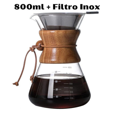 Cafeteira Classic estilo Chemex - CAFÉ FELIZ