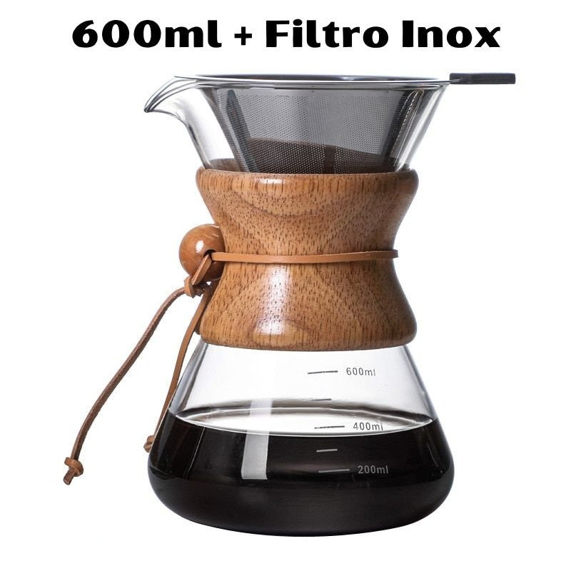 Cafeteira Classic estilo Chemex - CAFÉ FELIZ