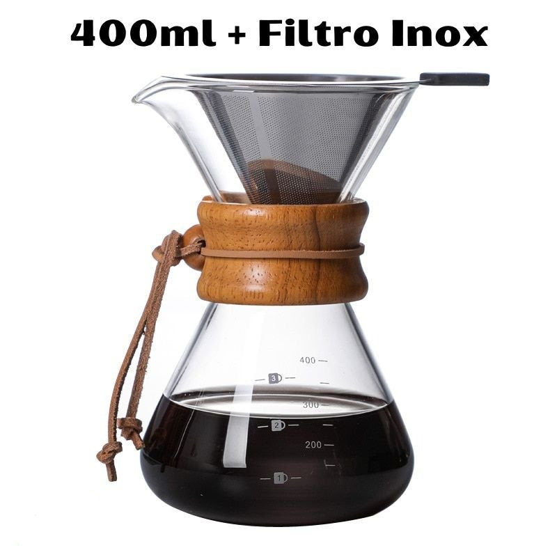 Cafeteira Classic estilo Chemex - CAFÉ FELIZ