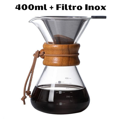 Cafeteira Classic estilo Chemex - CAFÉ FELIZ